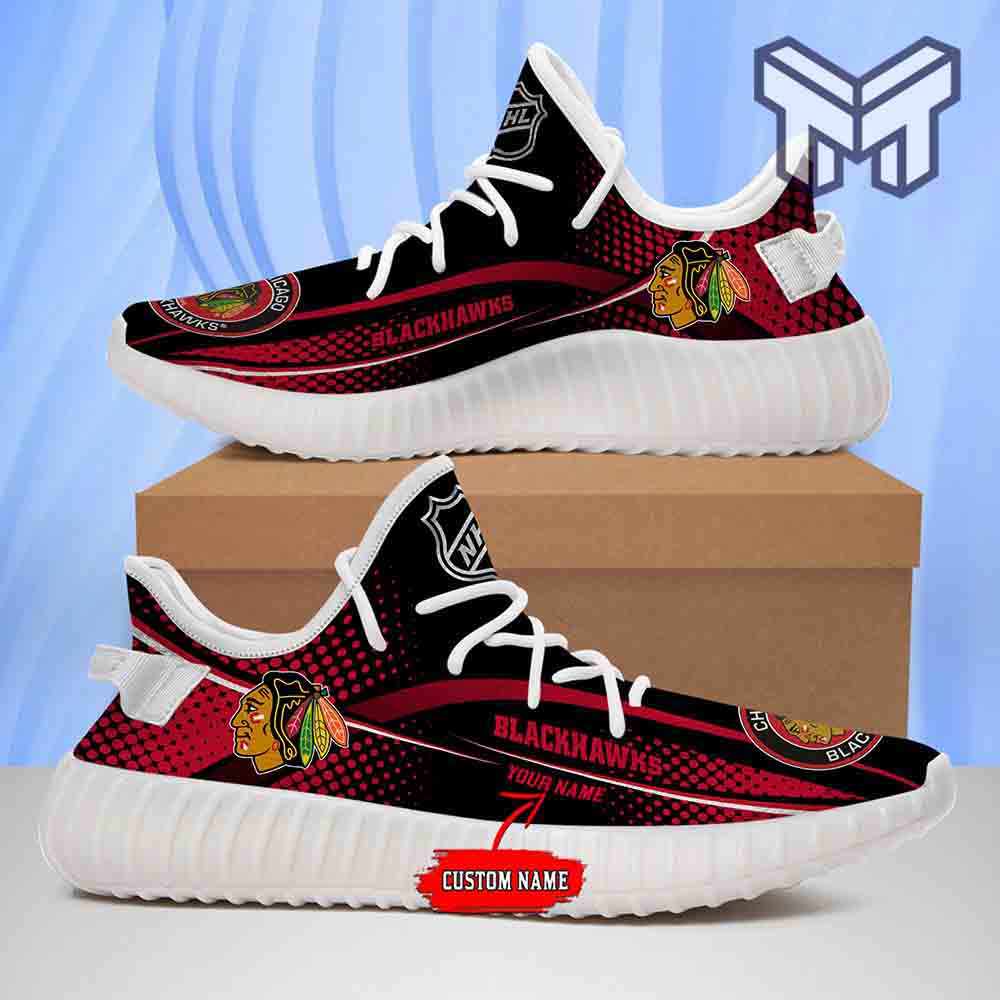 JWFancy Chicago Blackhawks Yeezy Boost Shoes For Men And Women