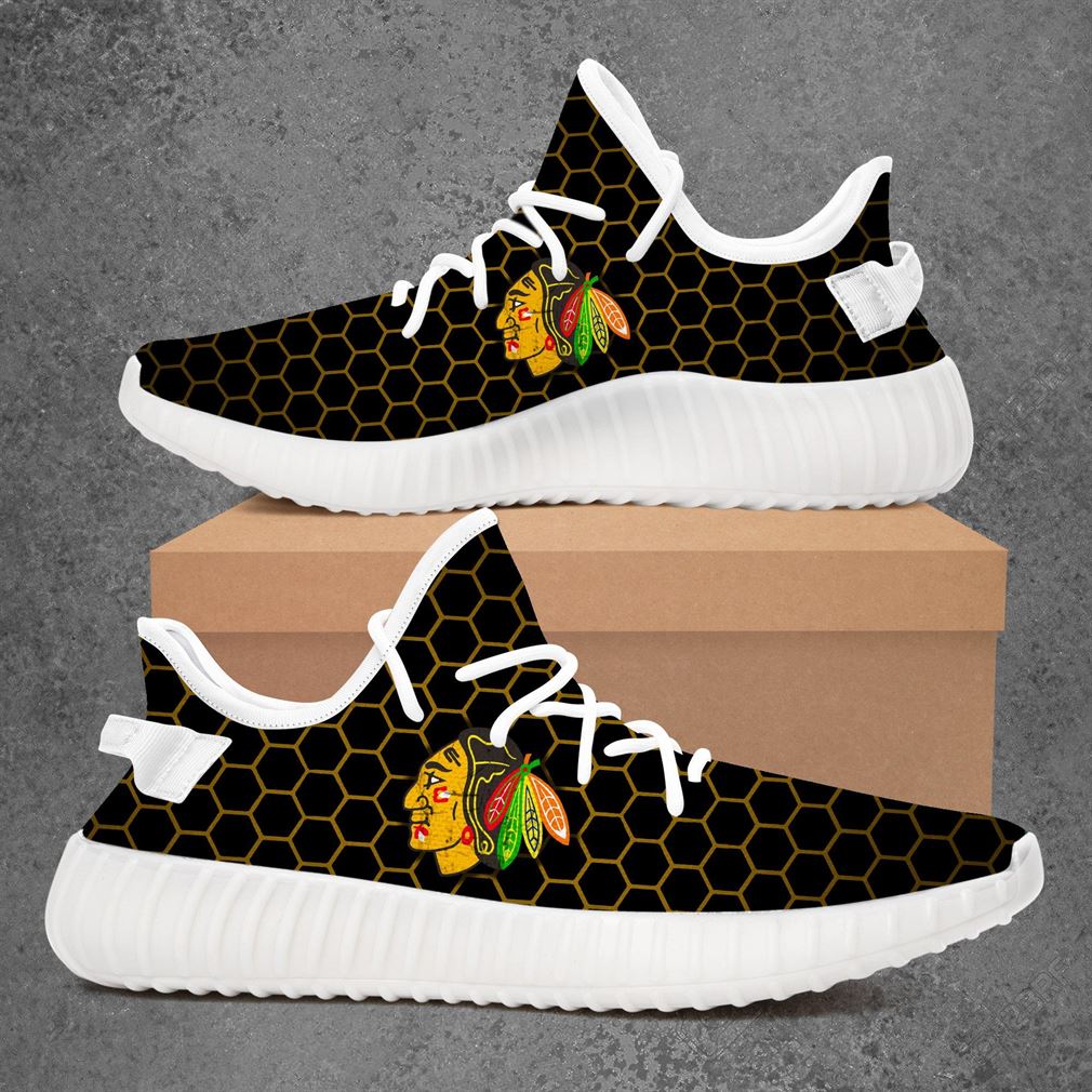 JWFancy Chicago Blackhawks Yeezy Boost Shoes For Men And Women