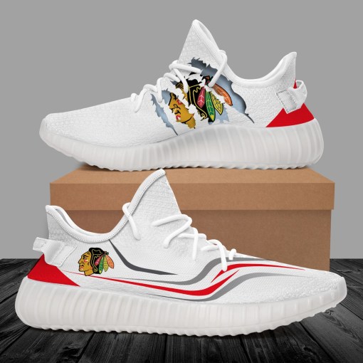 JWFancy Chicago Blackhawks Yeezy Boost Shoes For Men And Women