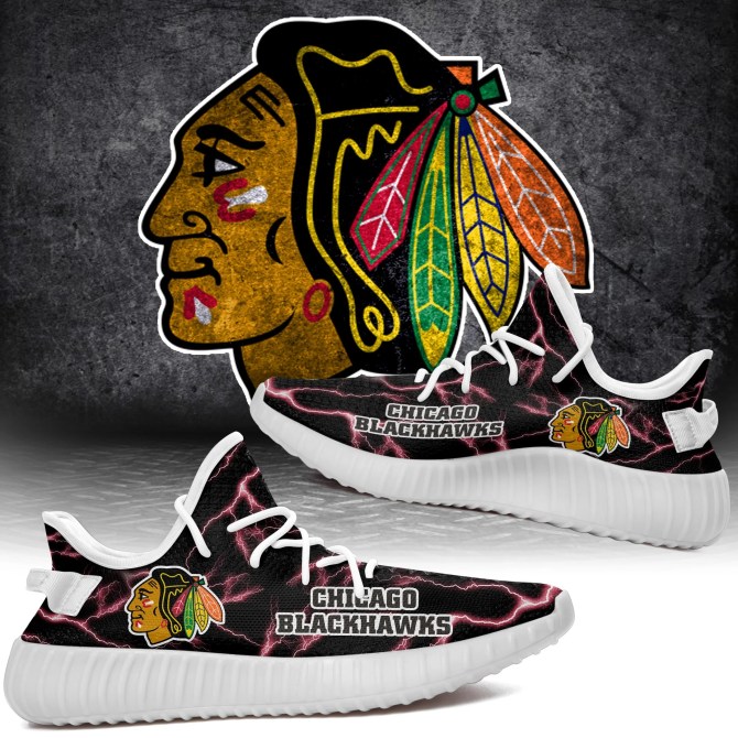 JWFancy Chicago Blackhawks Yeezy Boost Shoes For Men And Women