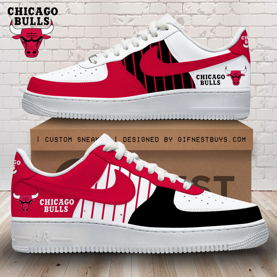 JWFancy Chicago Bulls Air Low-Top Sneakers Shoes For Men And Women