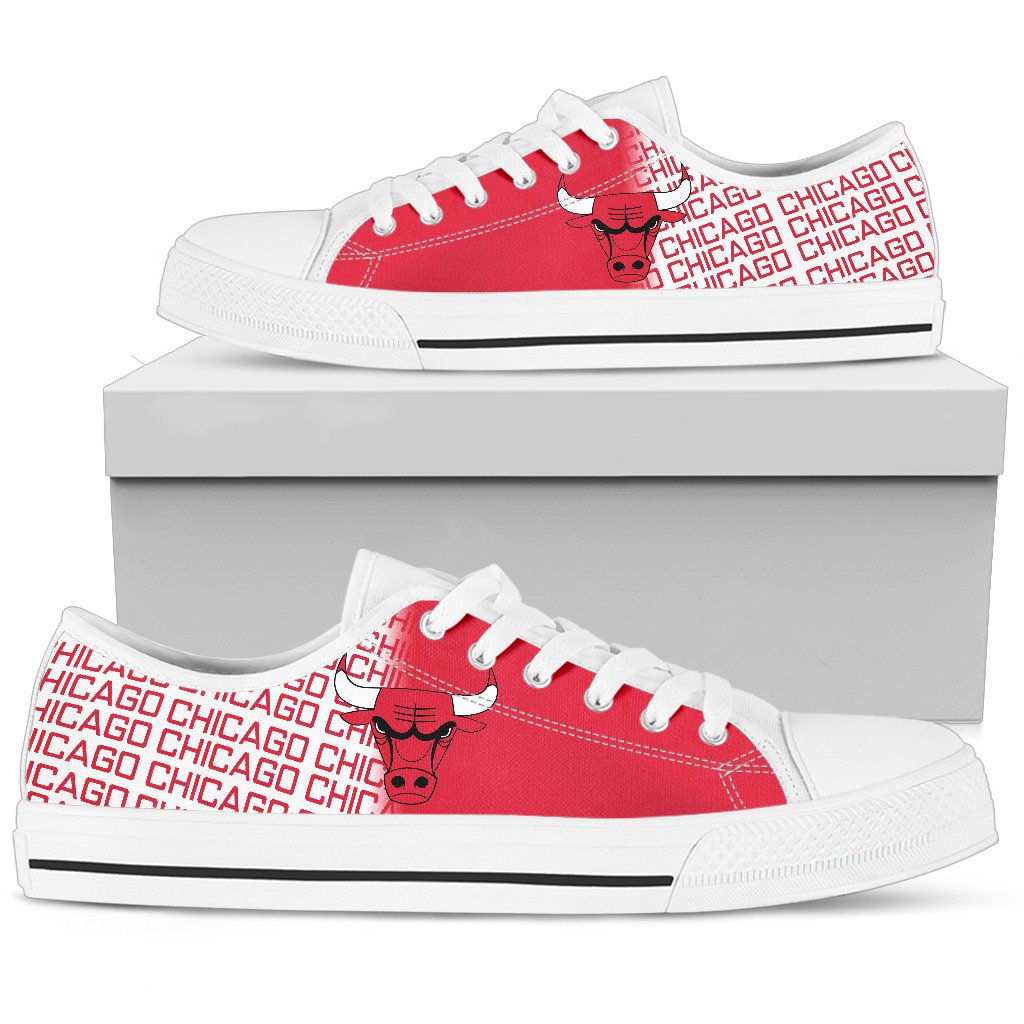 JWFancy Chicago Bulls Low Top Canvas Sneakers Shoes For Men And Women