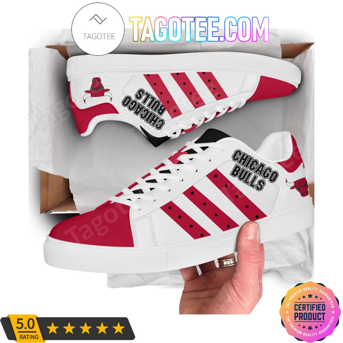 JWFancy Chicago Bulls Skate Stan Shoes Sneakes For Men And Women