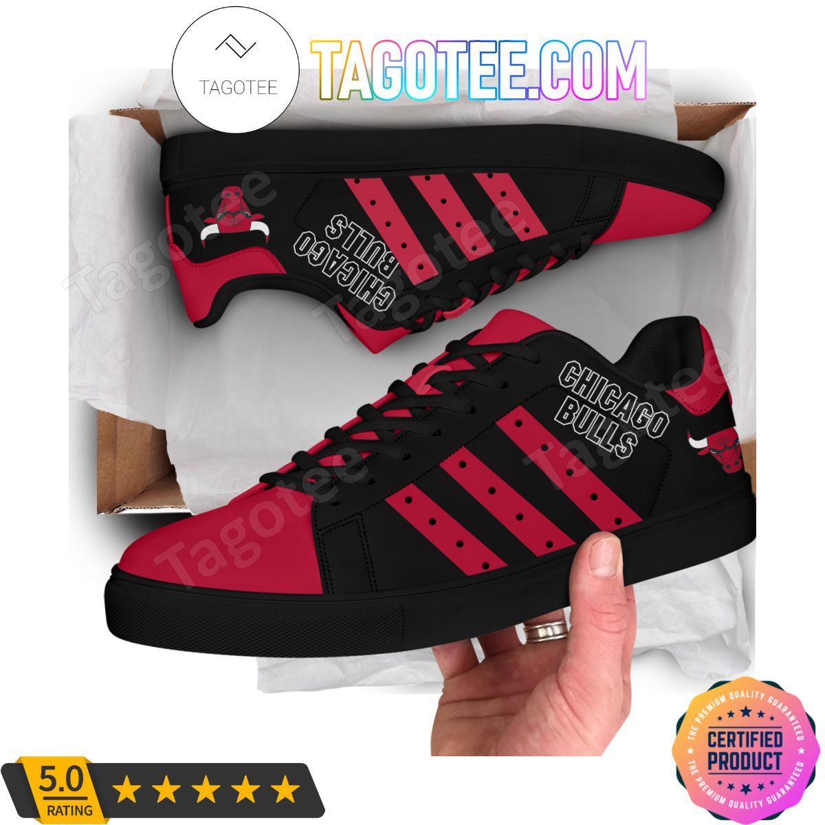 JWFancy Chicago Bulls Skate Stan Shoes Sneakes For Men And Women