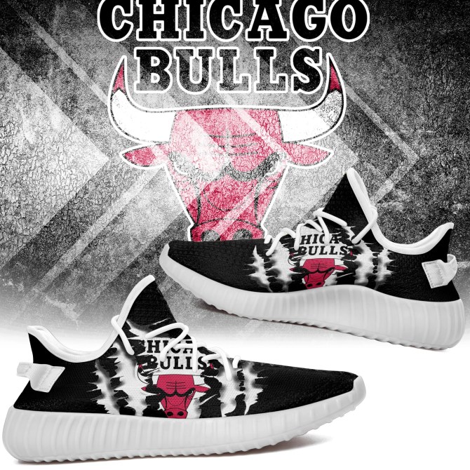 JWFancy Chicago Bulls Yeezy Boost Shoes For Men And Women