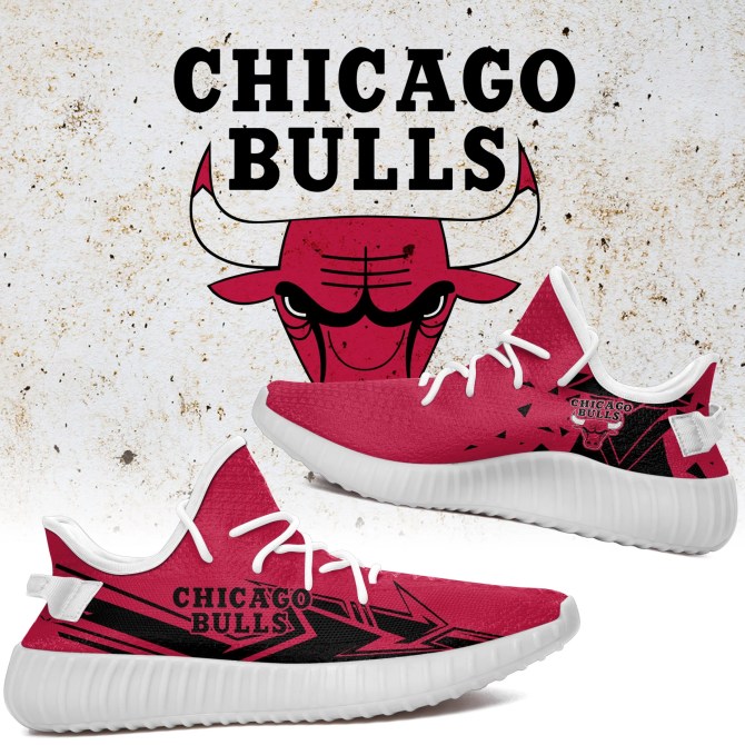 JWFancy Chicago Bulls Yeezy Boost Shoes For Men And Women