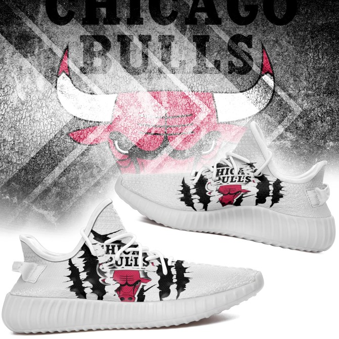 JWFancy Chicago Bulls Yeezy Boost Shoes For Men And Women