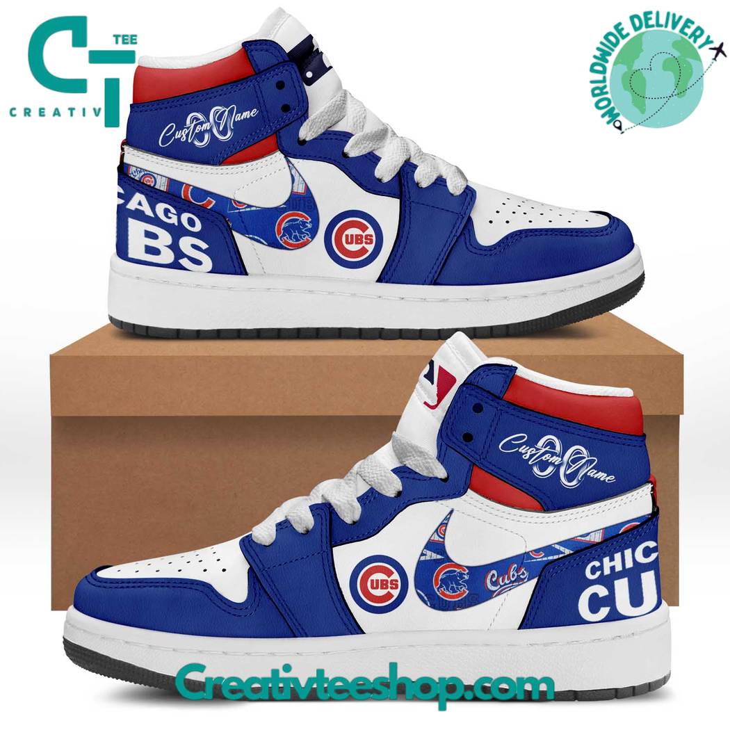 JWFancy Chicago Cubs AJ1 High Sneakers Shoes For Men And Women