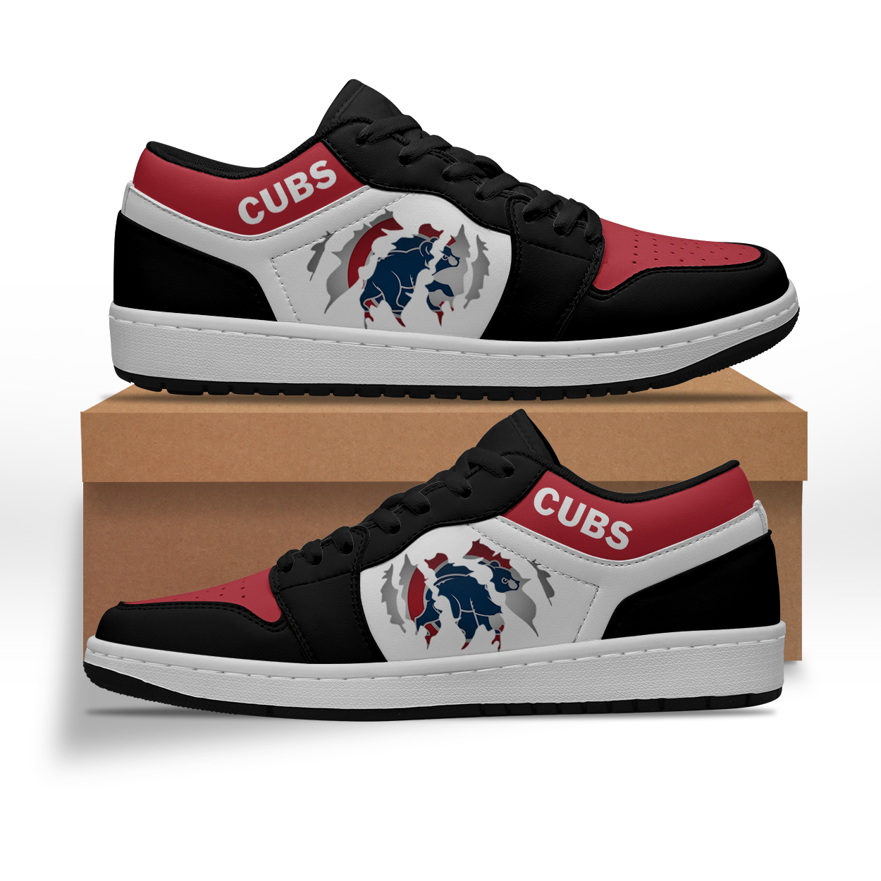 JWFancy Chicago Cubs AJ1 Low Sneakers Shoes For Men And Women