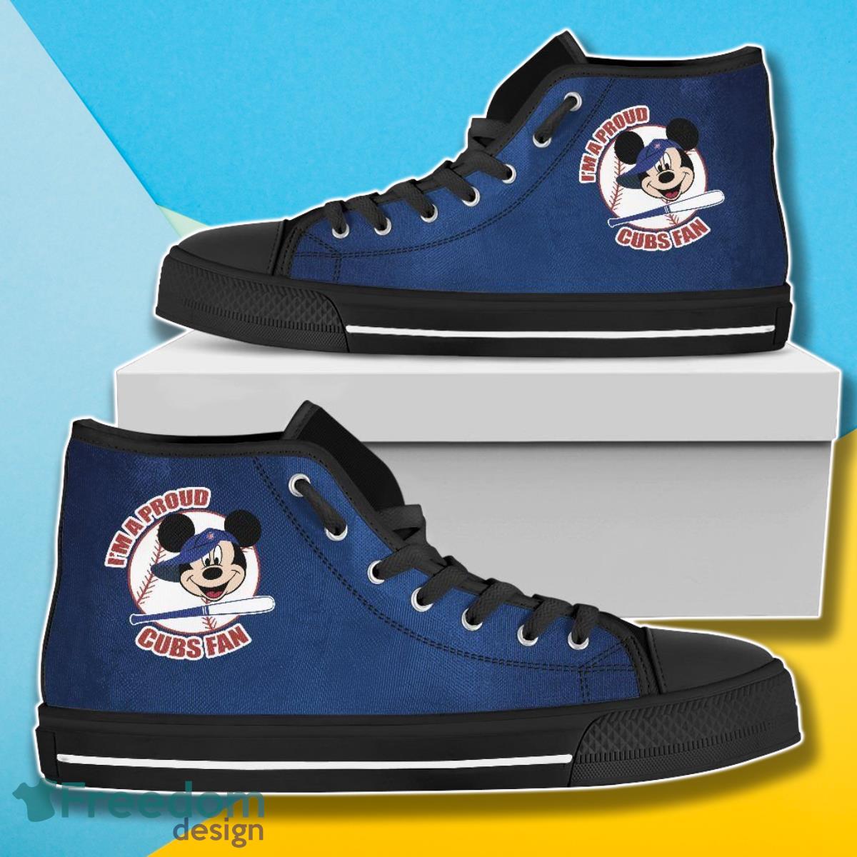 JWFancy Chicago Cubs High Top Canvas Sneakers Shoes For Men And Women