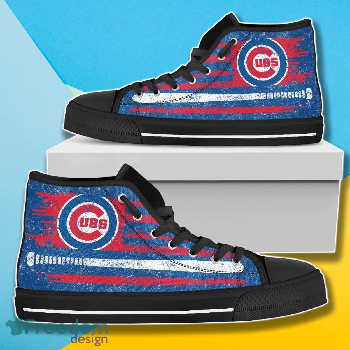 JWFancy Chicago Cubs High Top Canvas Sneakers Shoes For Men And Women