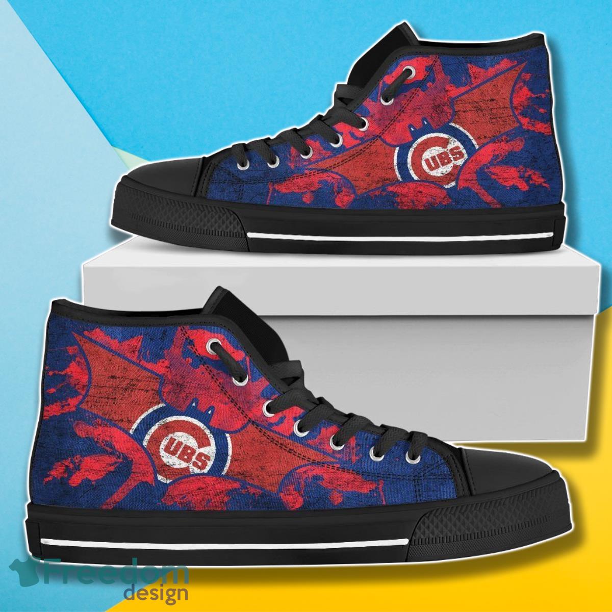 JWFancy Chicago Cubs High Top Canvas Sneakers Shoes For Men And Women