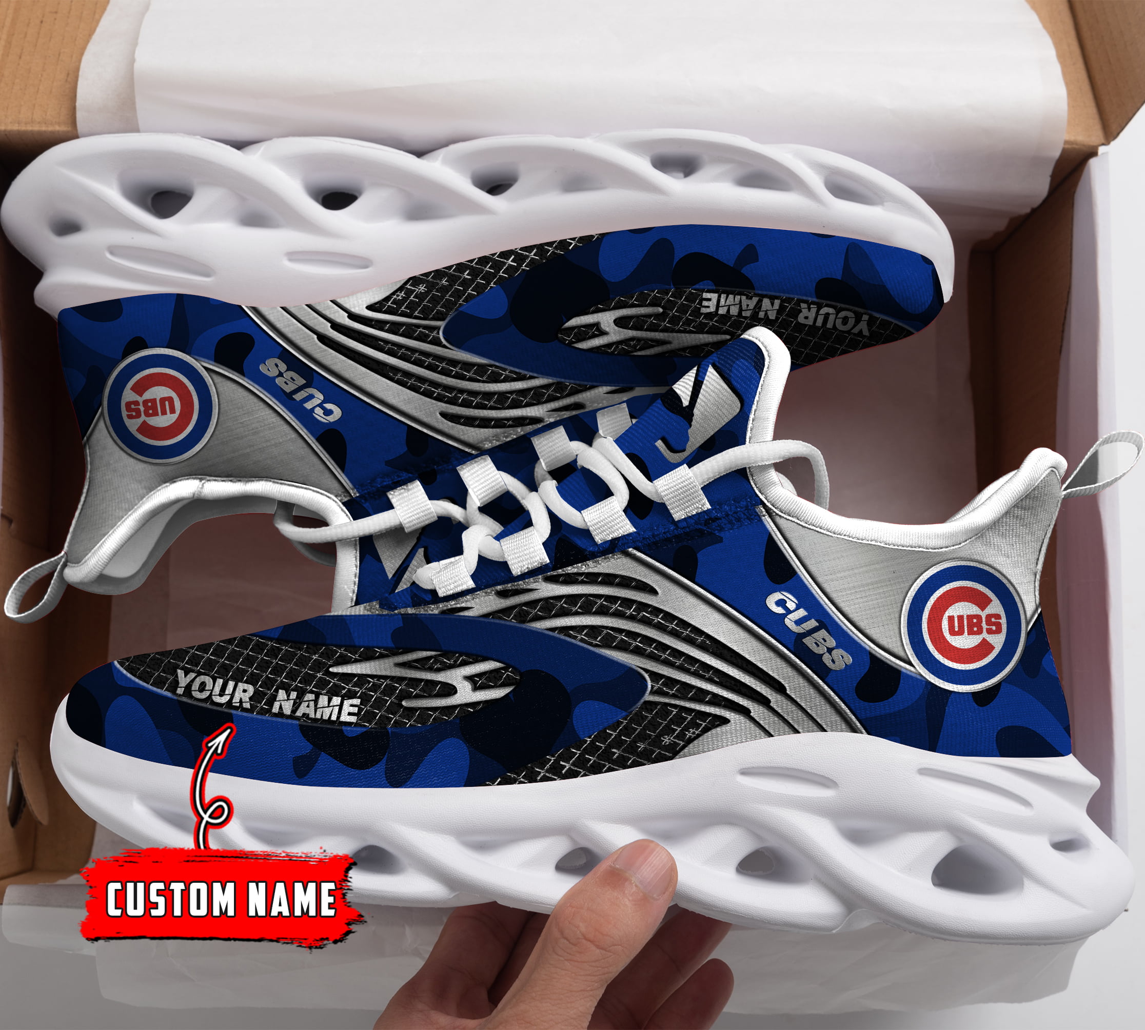 JWFancy Chicago Cubs MLB Max Soul Shoes Sneakers For Men And Women