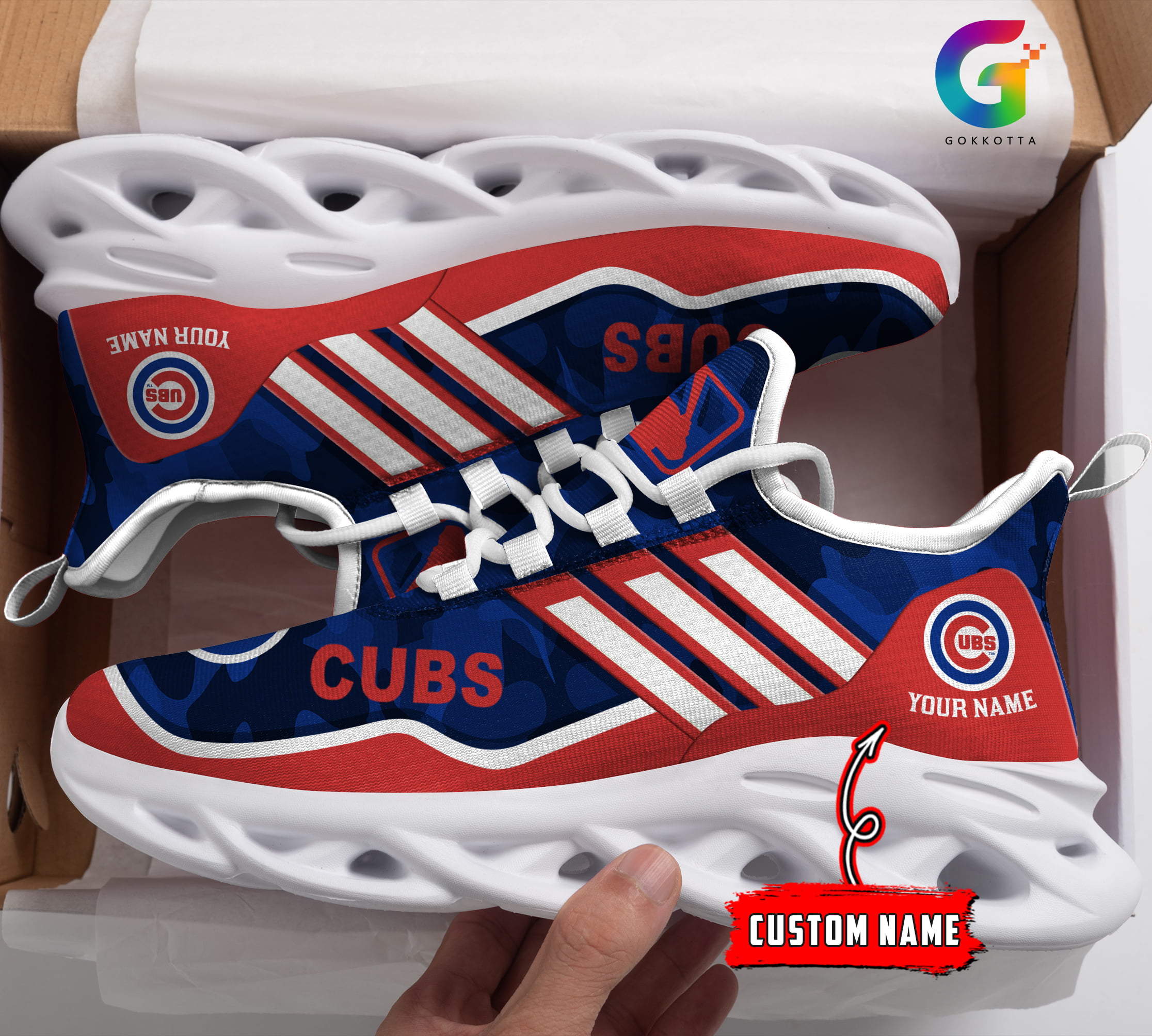 JWFancy Chicago Cubs MLB Max Soul Shoes Sneakers For Men And Women