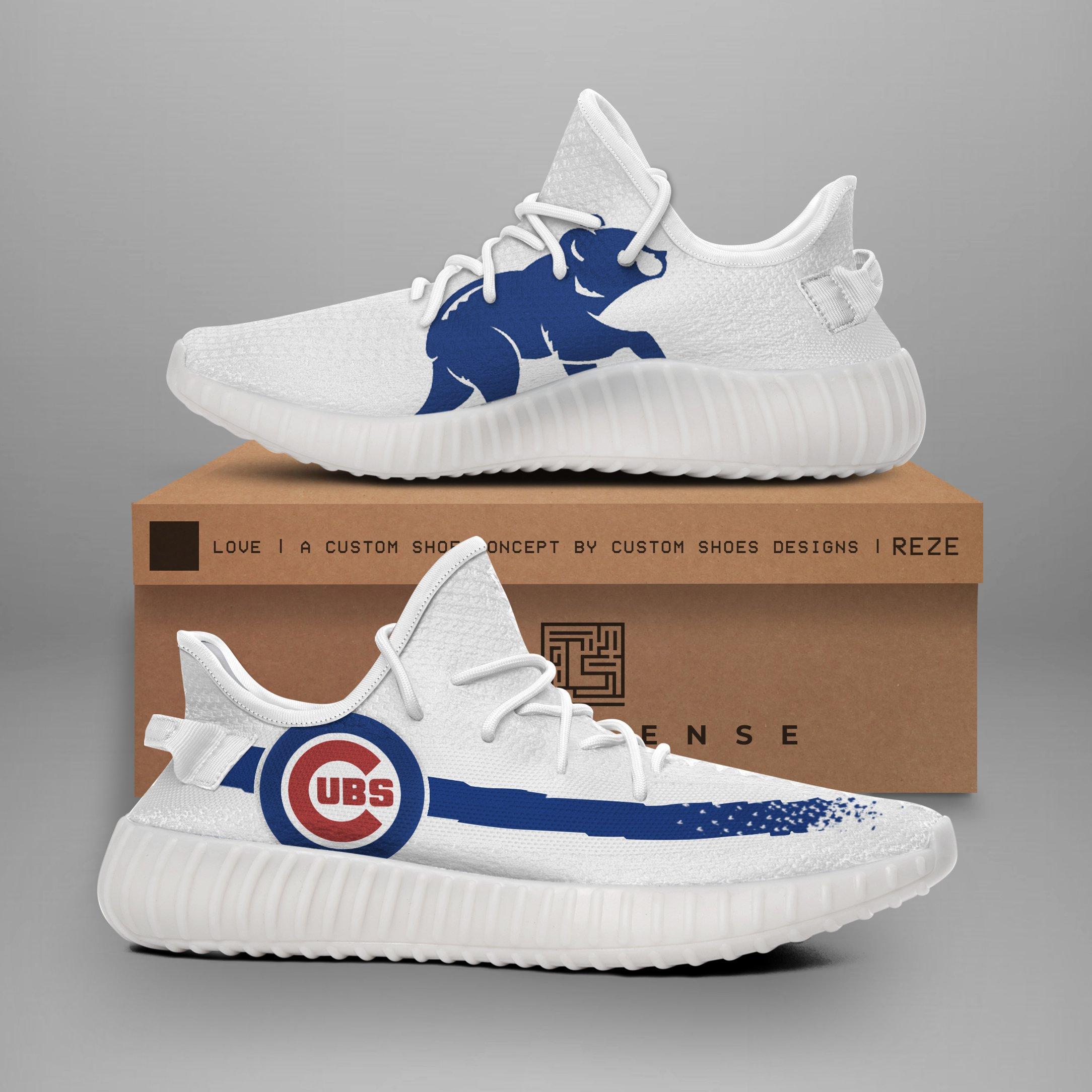 JWFancy Chicago Cubs Yeezy Boost Shoes For Men And Women