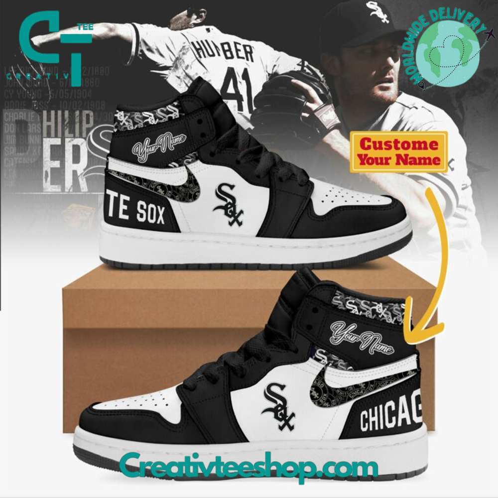 JWFancy Chicago White Sox AJ1 High Sneakers Shoes For Men And Women