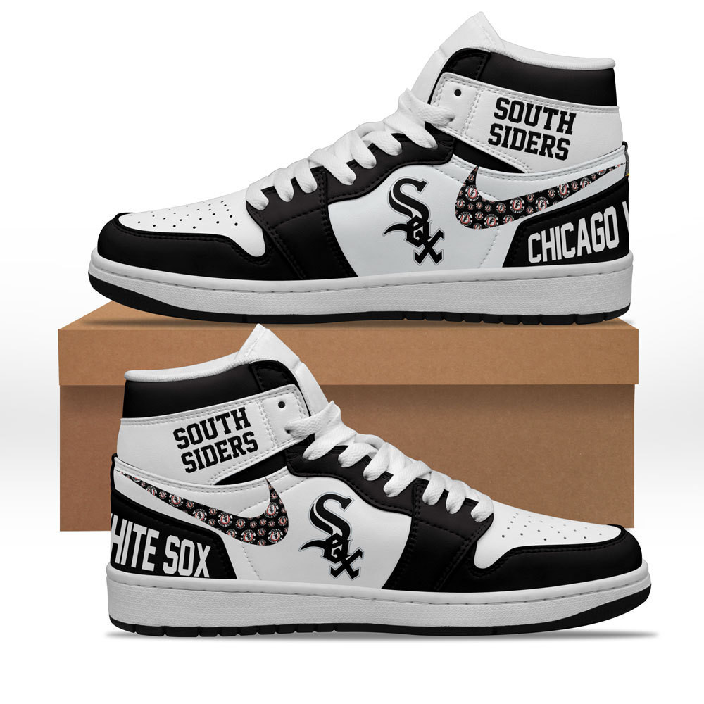 JWFancy Chicago White Sox AJ1 High Sneakers Shoes For Men And Women
