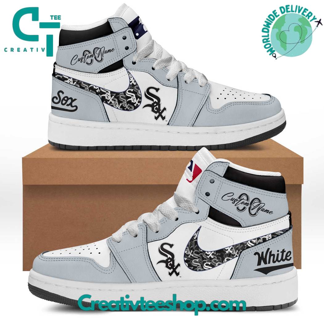 JWFancy Chicago White Sox AJ1 High Sneakers Shoes For Men And Women