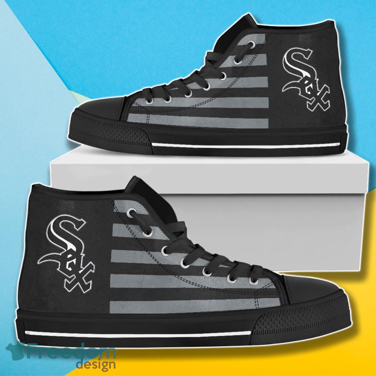 JWFancy Chicago White Sox High Top Canvas Sneakers Shoes For Men And Women