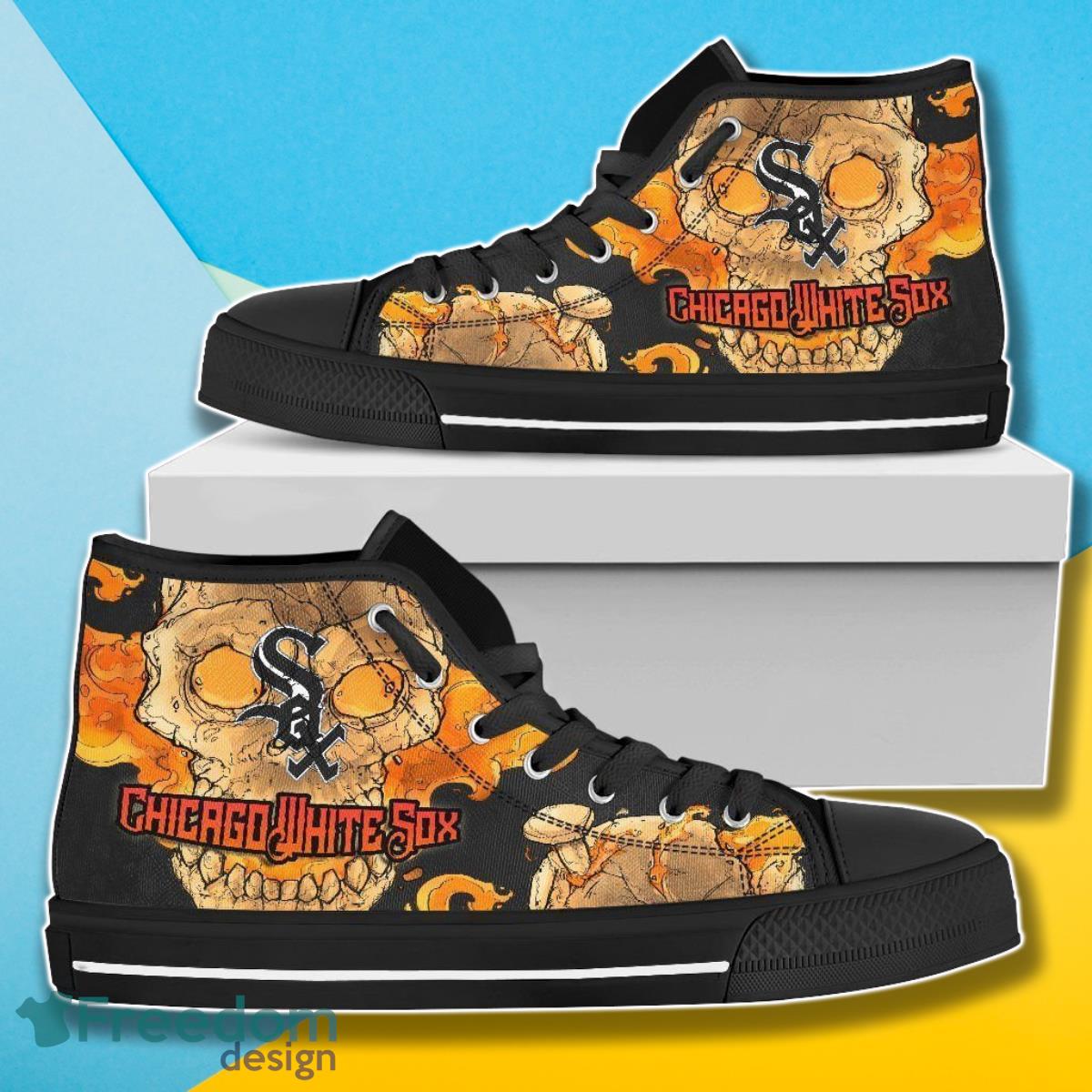 JWFancy Chicago White Sox High Top Canvas Sneakers Shoes For Men And Women