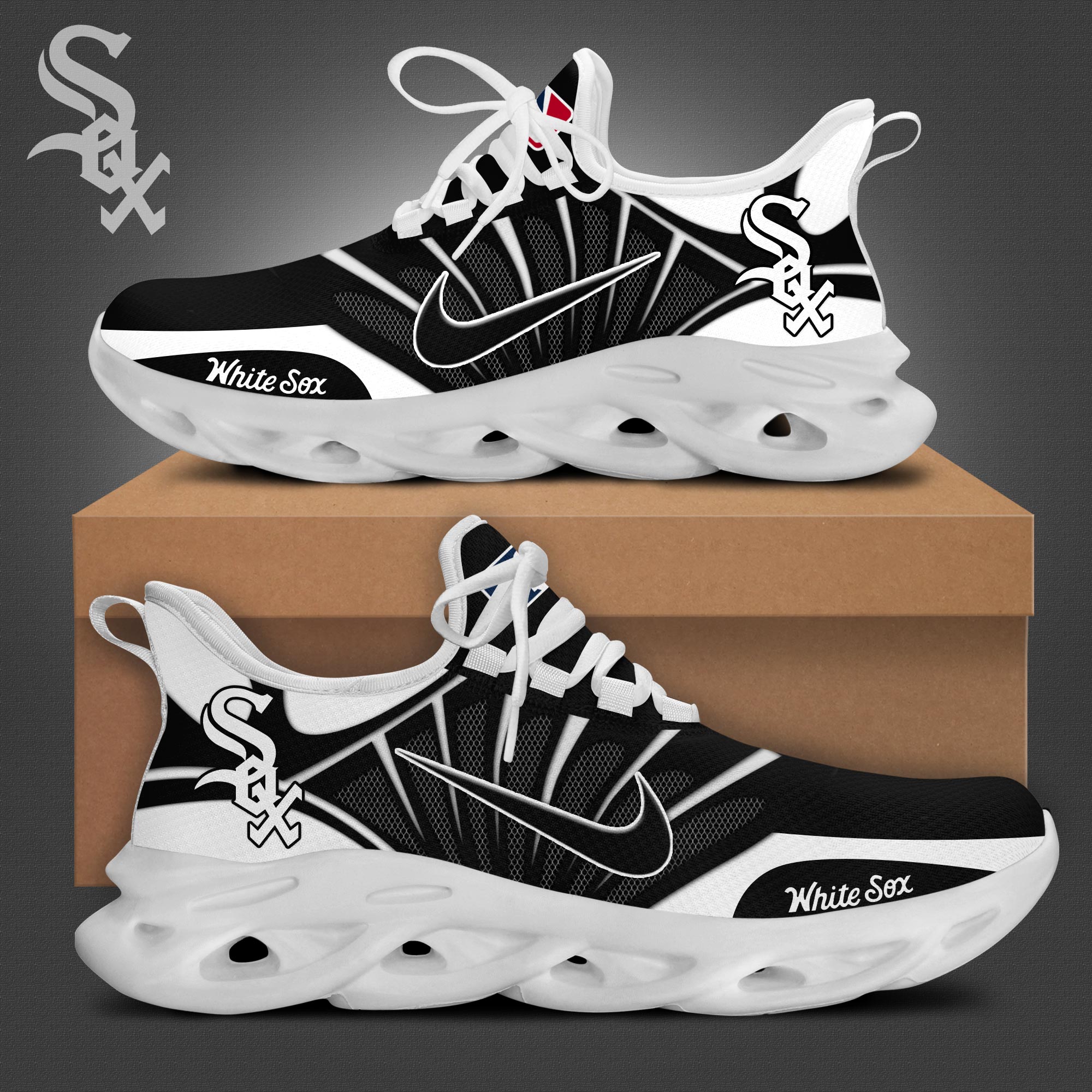 JWFancy Chicago White Sox Max Soul Shoes Sneakers For Men And Women
