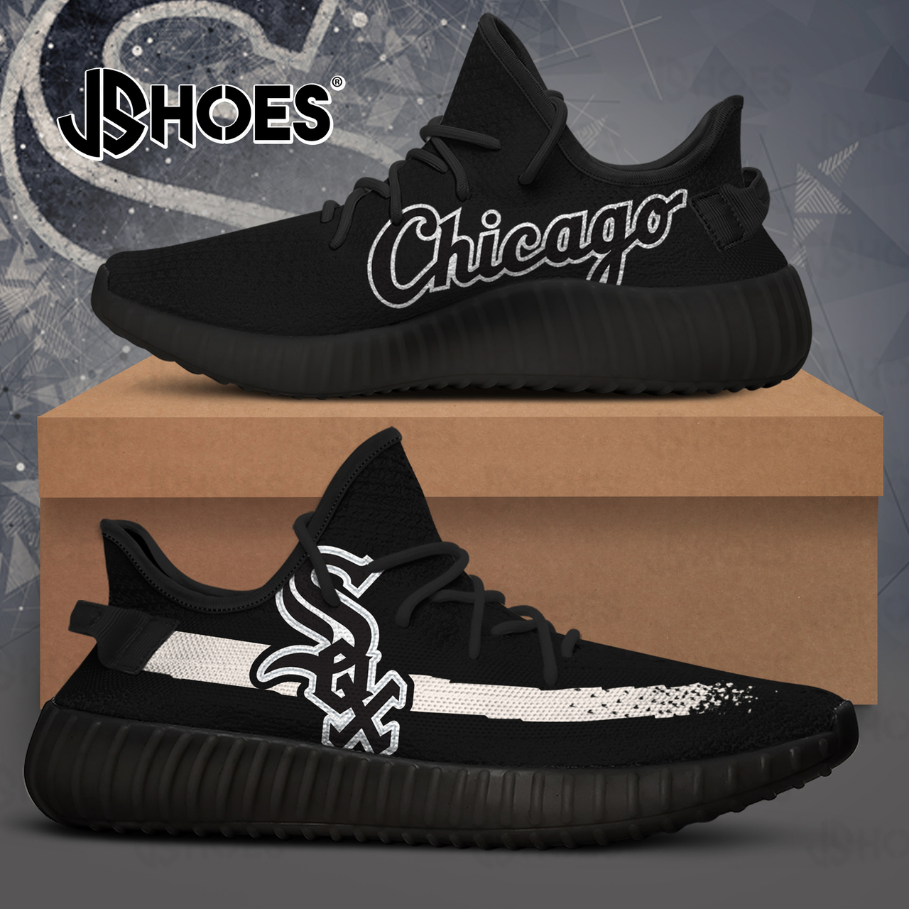 JWFancy Chicago White Sox Yeezy Boost Shoes For Men And Women