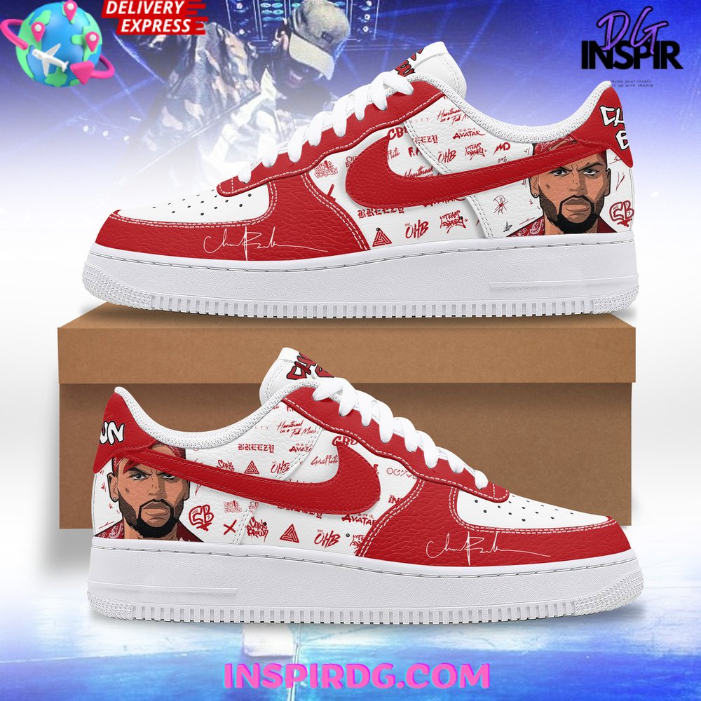 JWFancy Chris Brown Air Low-Top Sneakers Shoes For Men And Women