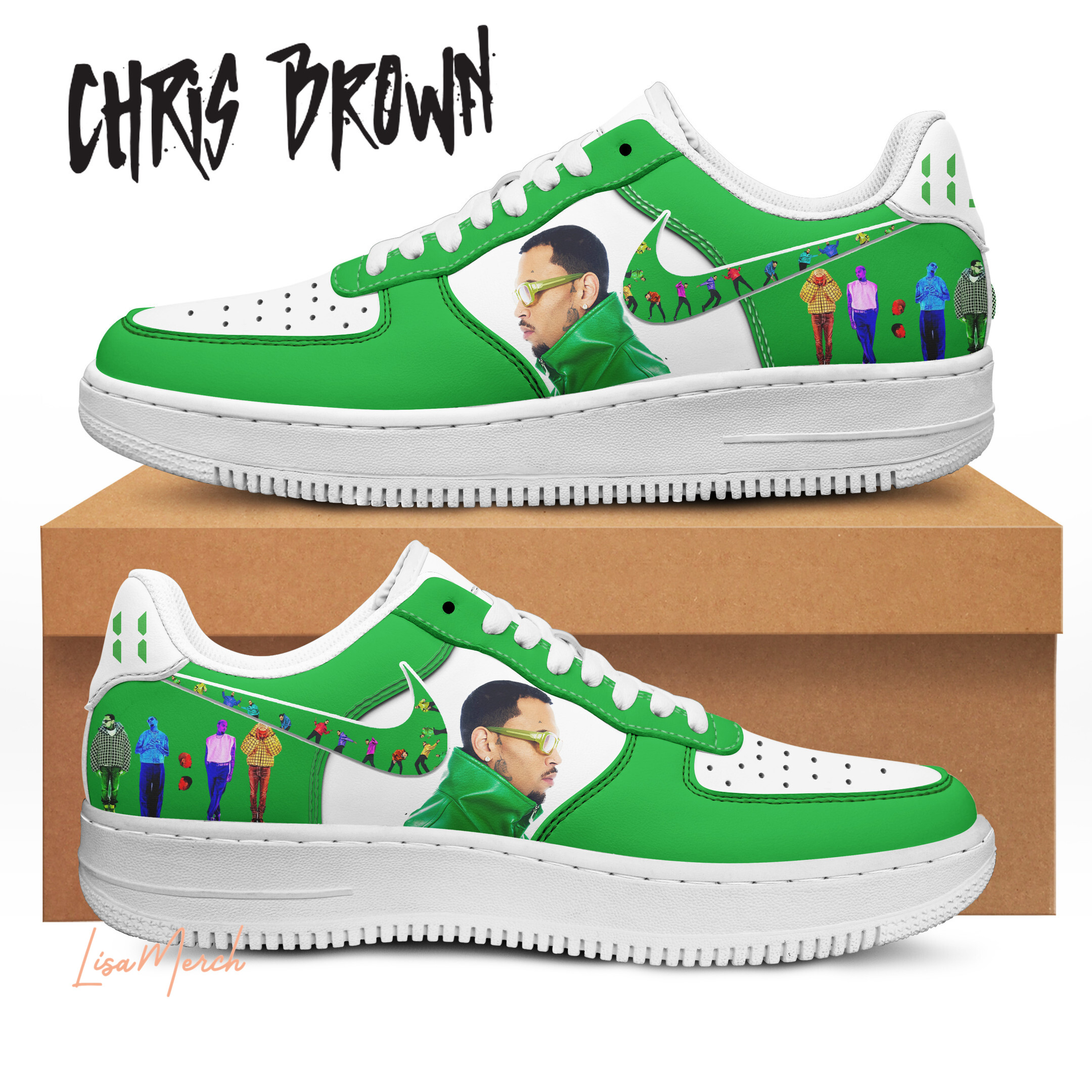 JWFancy Chris Brown Air Low-Top Sneakers Shoes For Men And Women