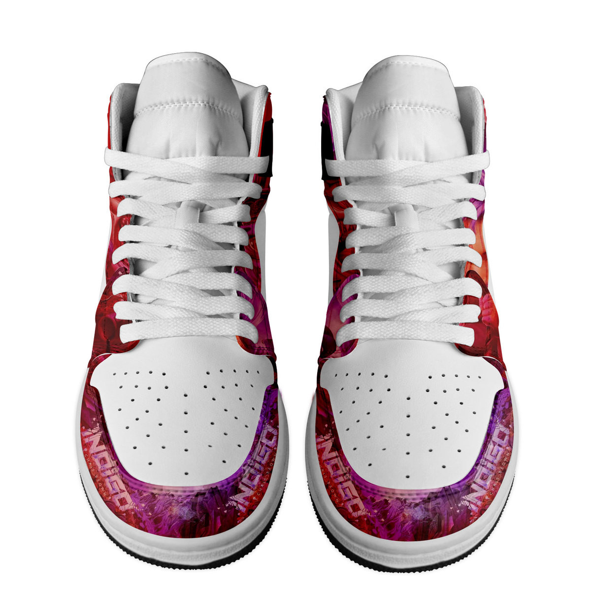 JWFancy Chris Brown AJ1 High Sneakers Shoes For Men And Women