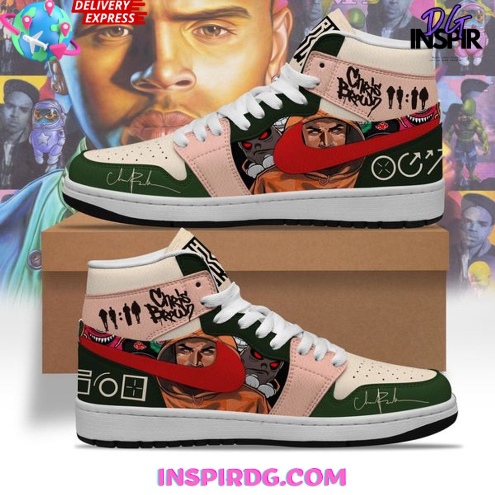 JWFancy Chris Brown AJ1 High Sneakers Shoes For Men And Women