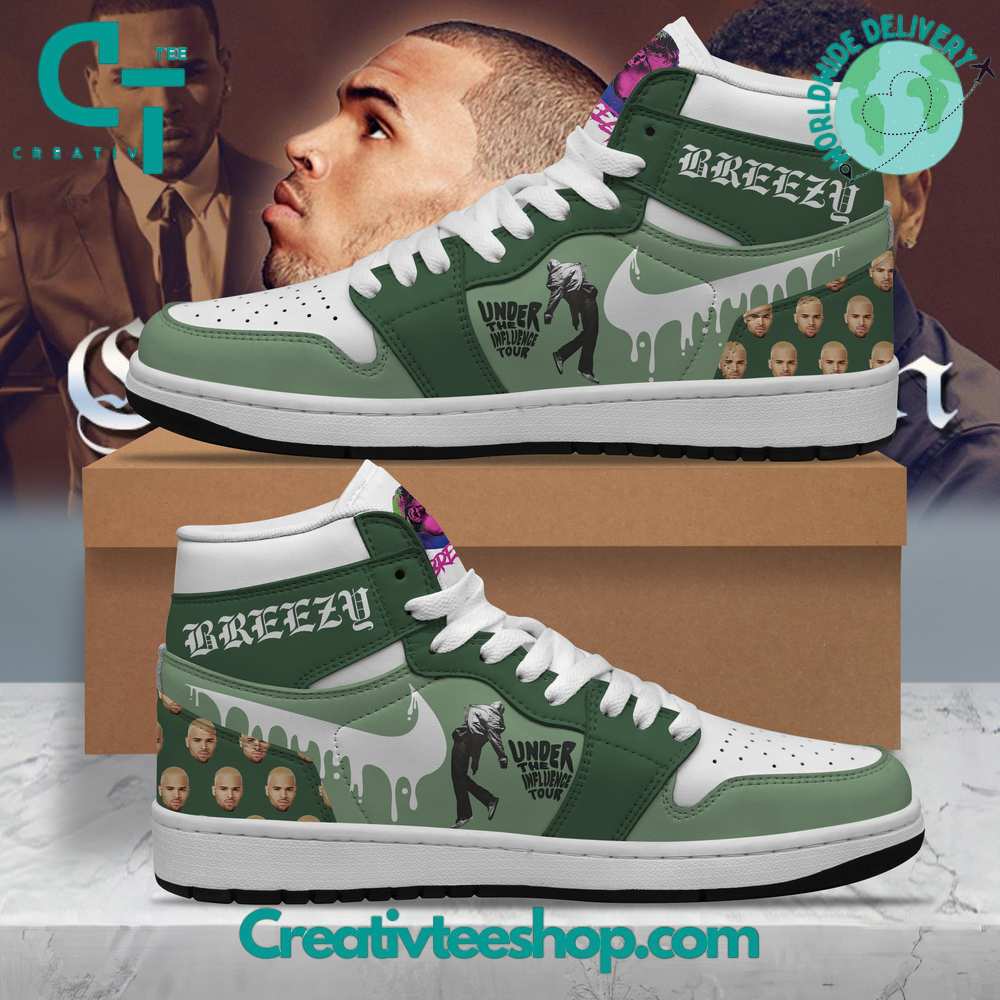 JWFancy Chris Brown AJ1 High Sneakers Shoes For Men And Women