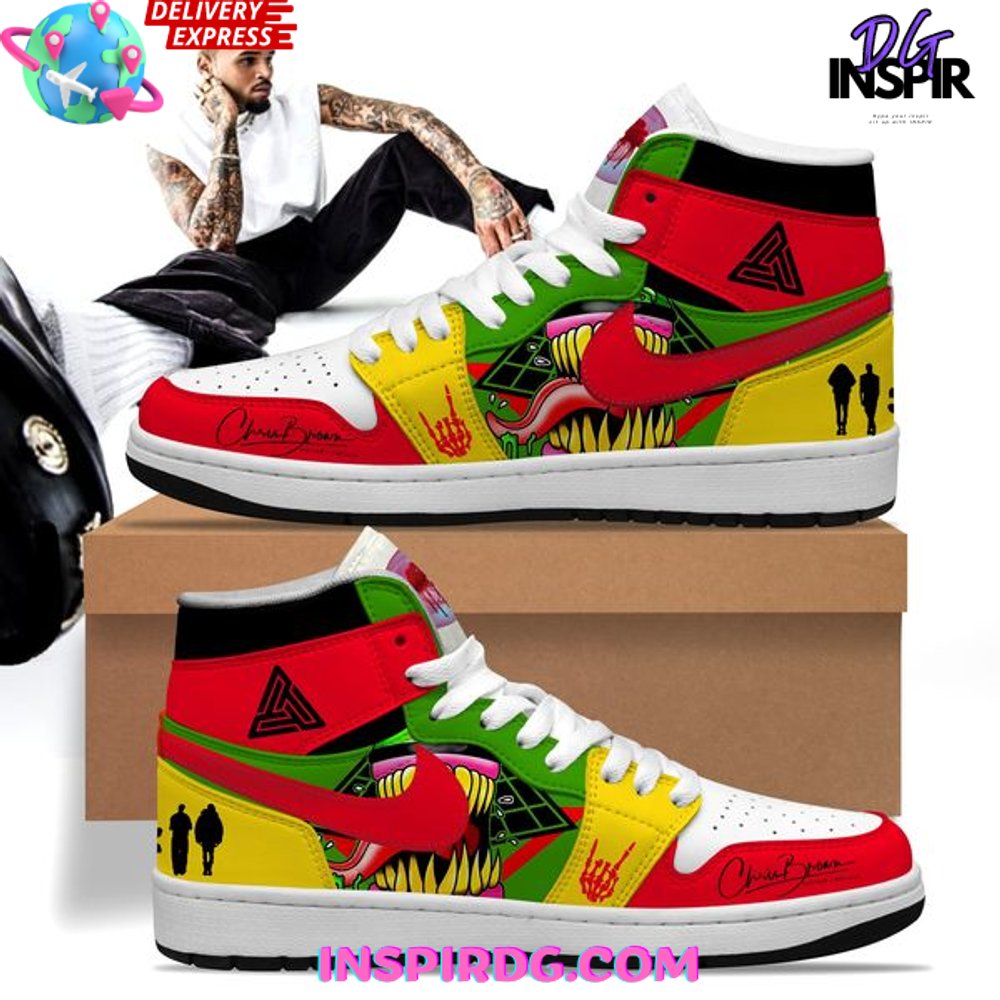 JWFancy Chris Brown AJ1 High Sneakers Shoes For Men And Women