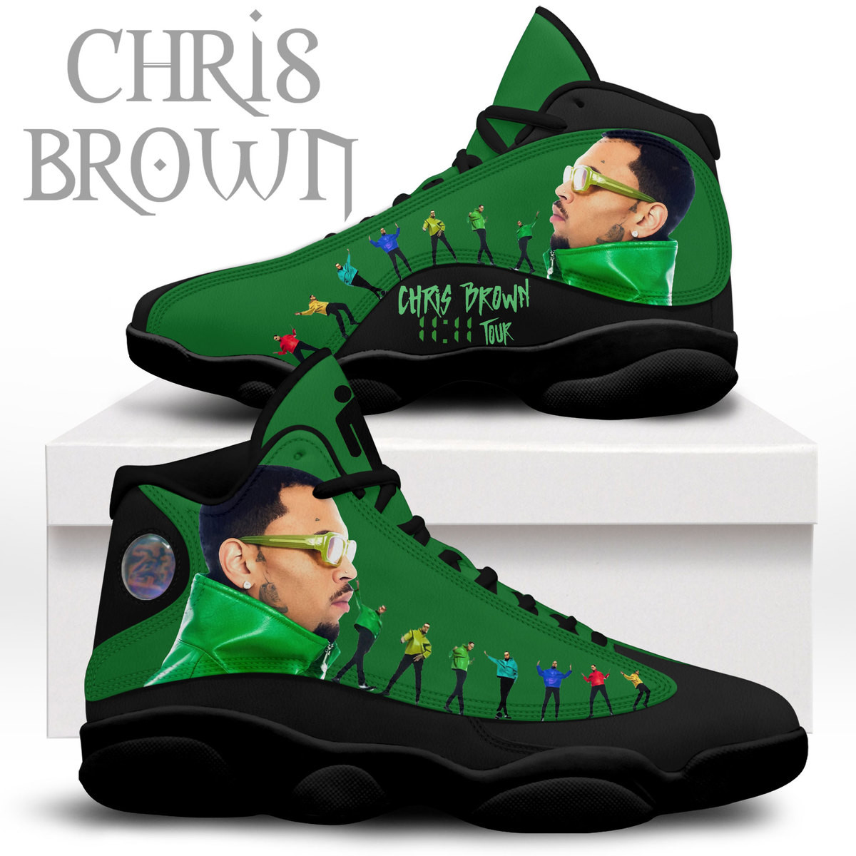 JWFancy Chris Brown AJ13 Sneakers Shoes For Men And Women
