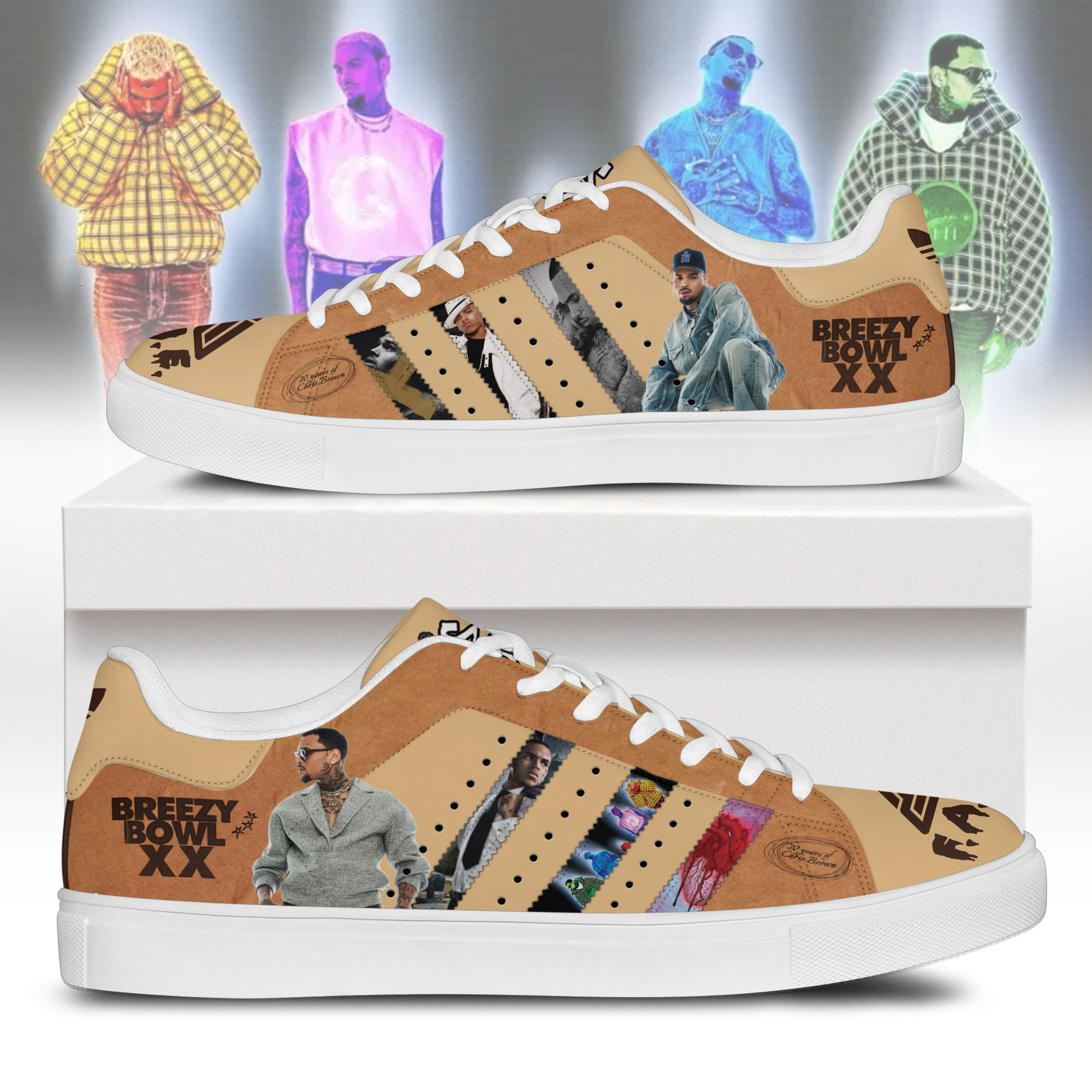 JWFancy Chris Brown Skate Stan Shoes Sneakes For Men And Women