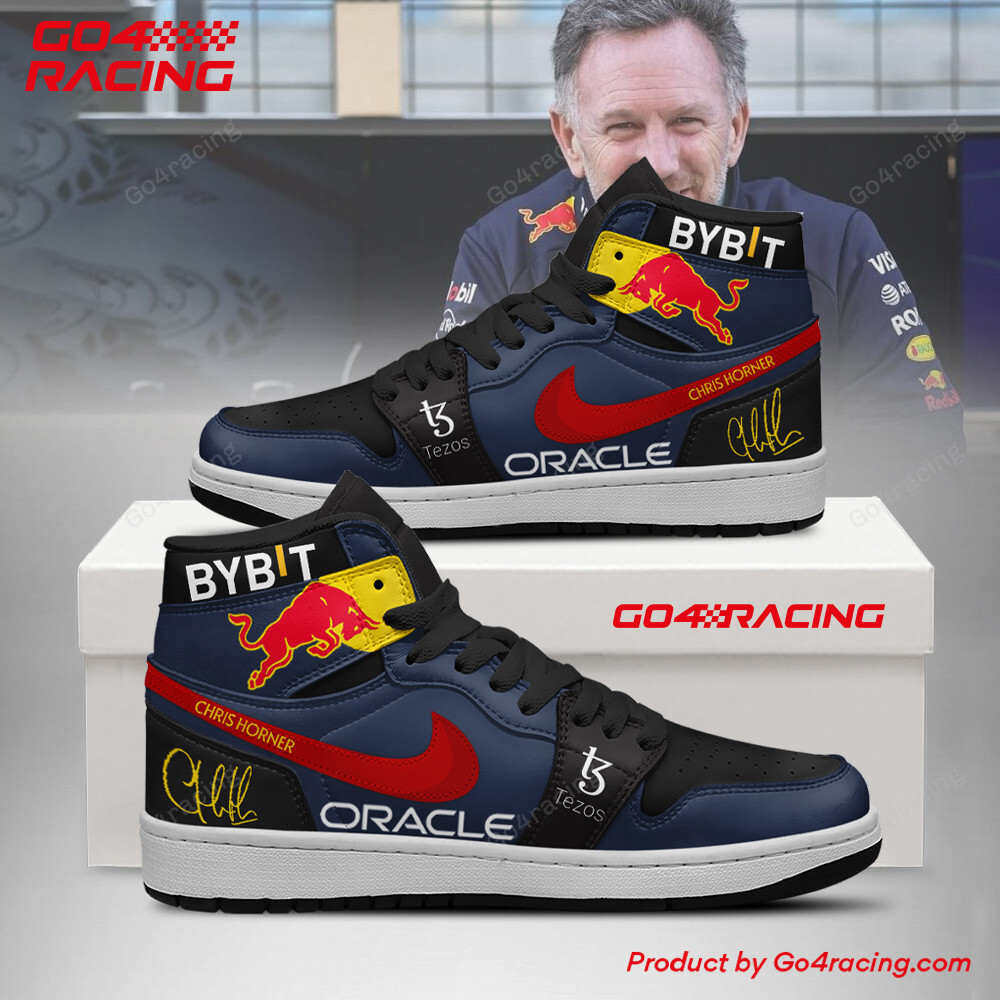 JWFancy Chris Horner - Red Bulls AJ1 High Sneakers Shoes For Men And Women