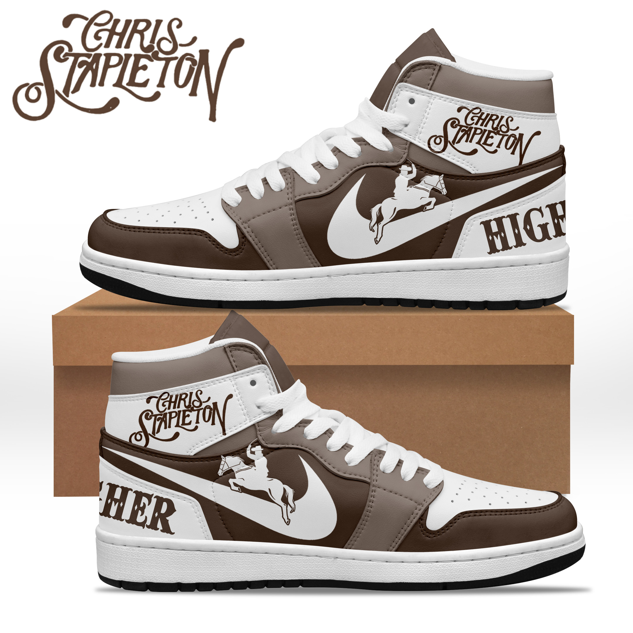 JWFancy Chris Stapleton AJ1 High Sneakers Shoes For Men And Women