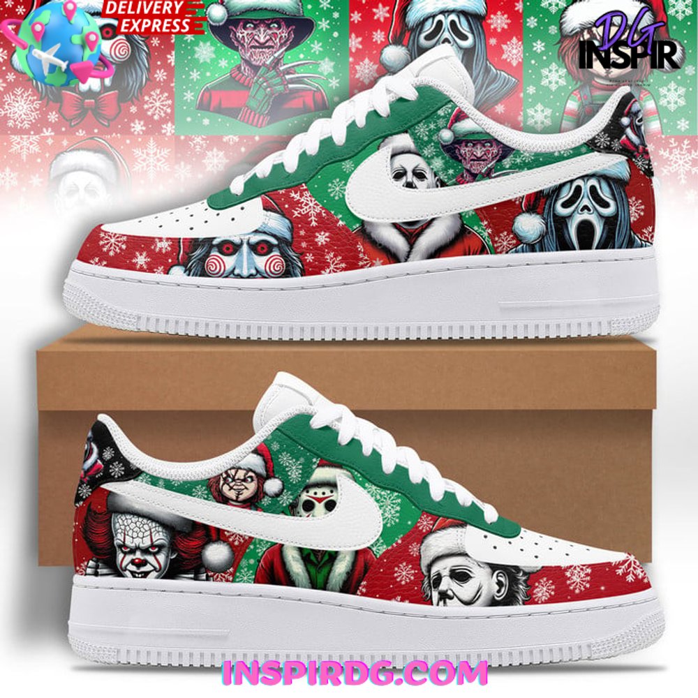 JWFancy Christmas Killer Characters Air Low-Top Sneakers Shoes For Men And Women