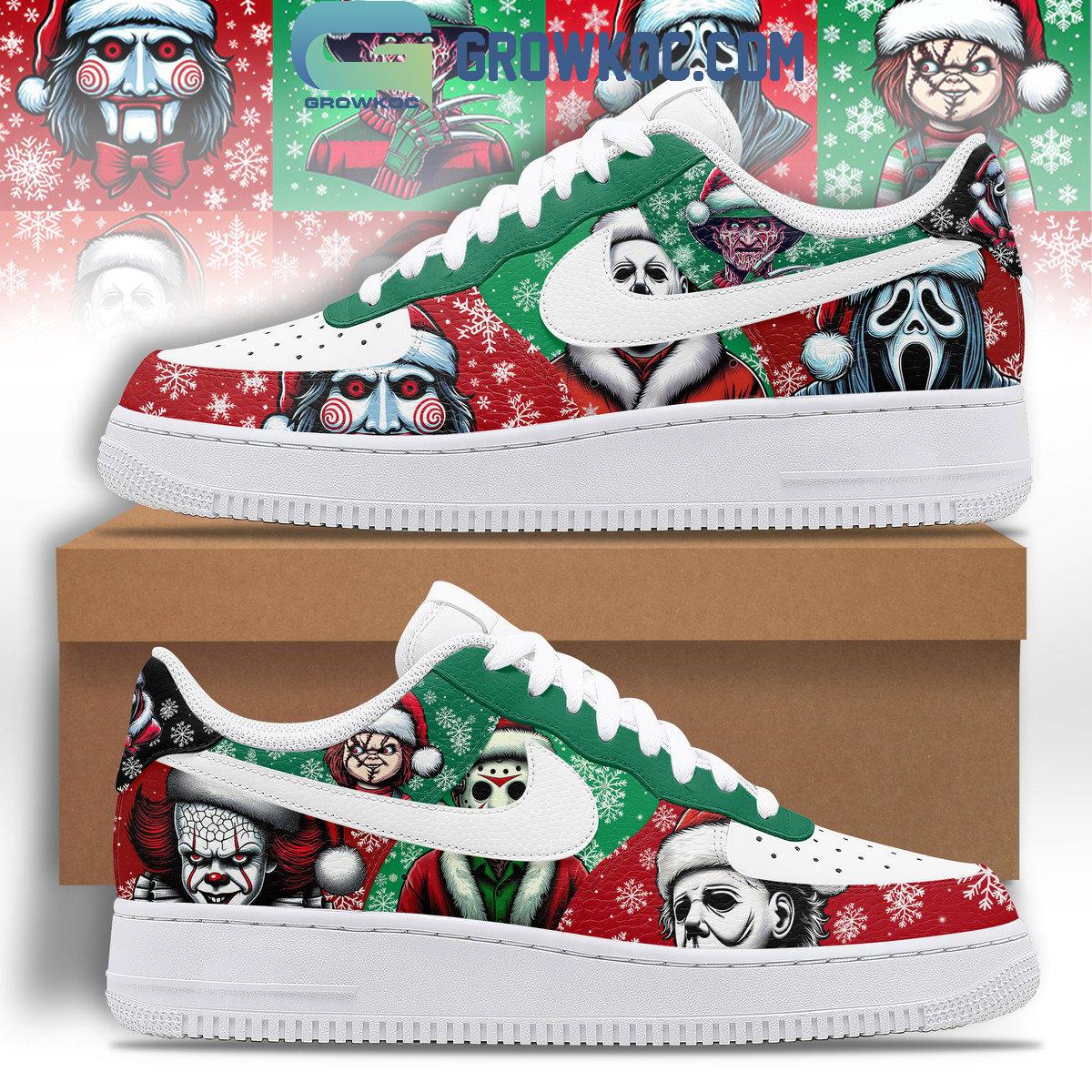 JWFancy Christmas Time For Horror Movies Air Low-Top Sneakers Shoes For Men And Women
