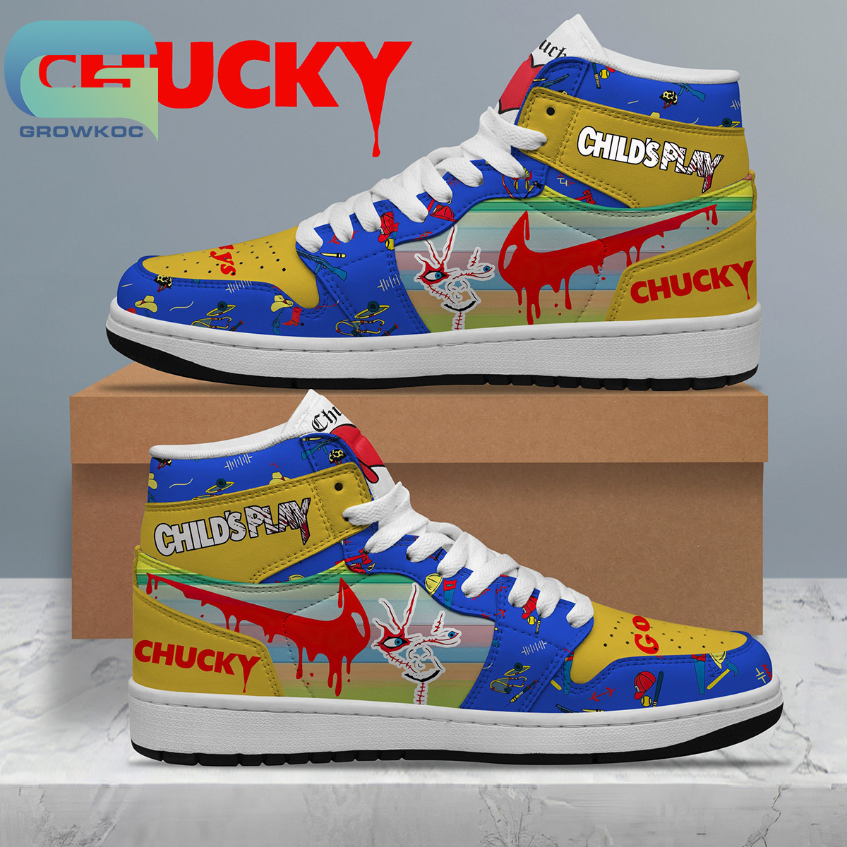 JWFancy Chucky AJ1 High Sneakers Shoes For Men And Women