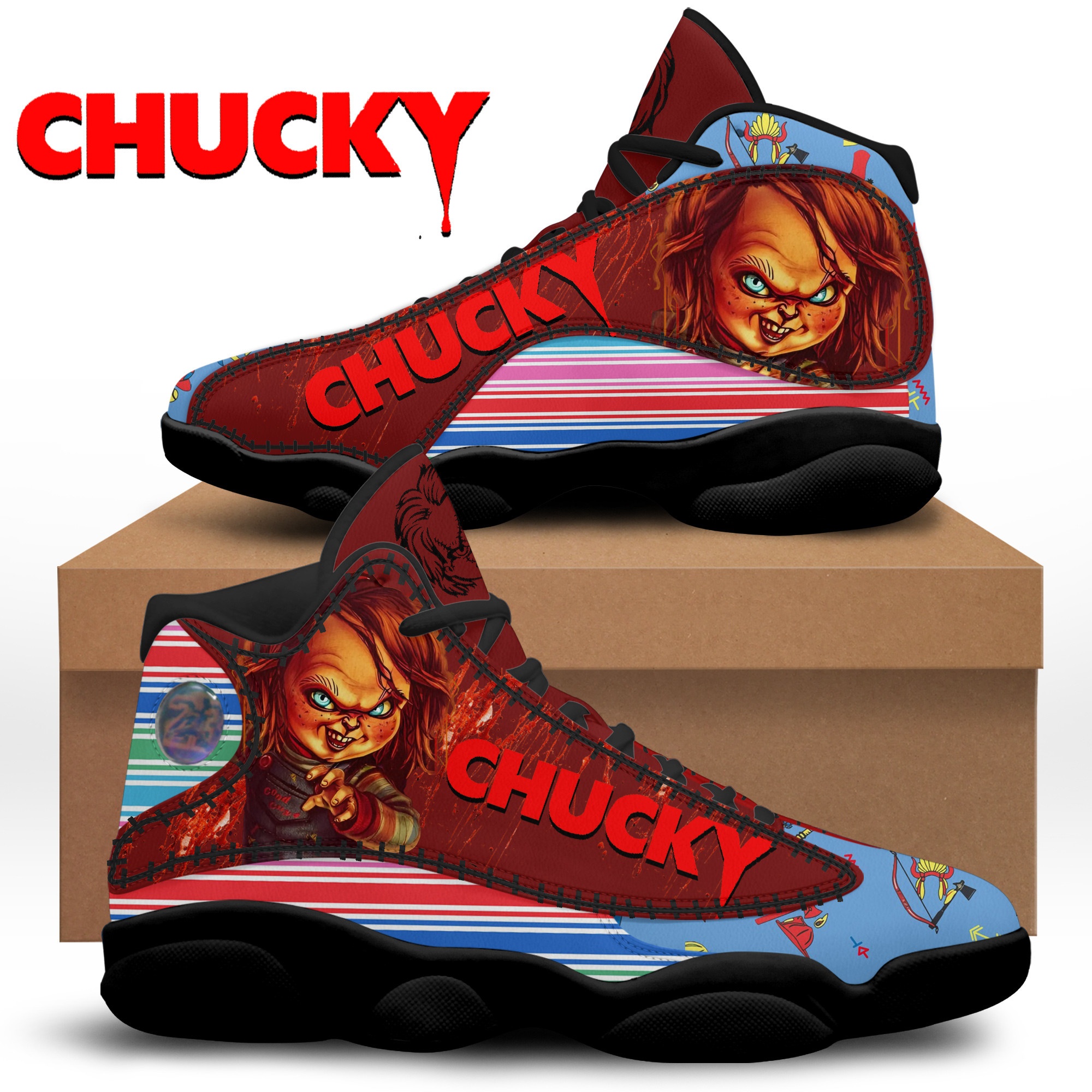JWFancy Chucky AJ13 Sneakers Shoes For Men And Women