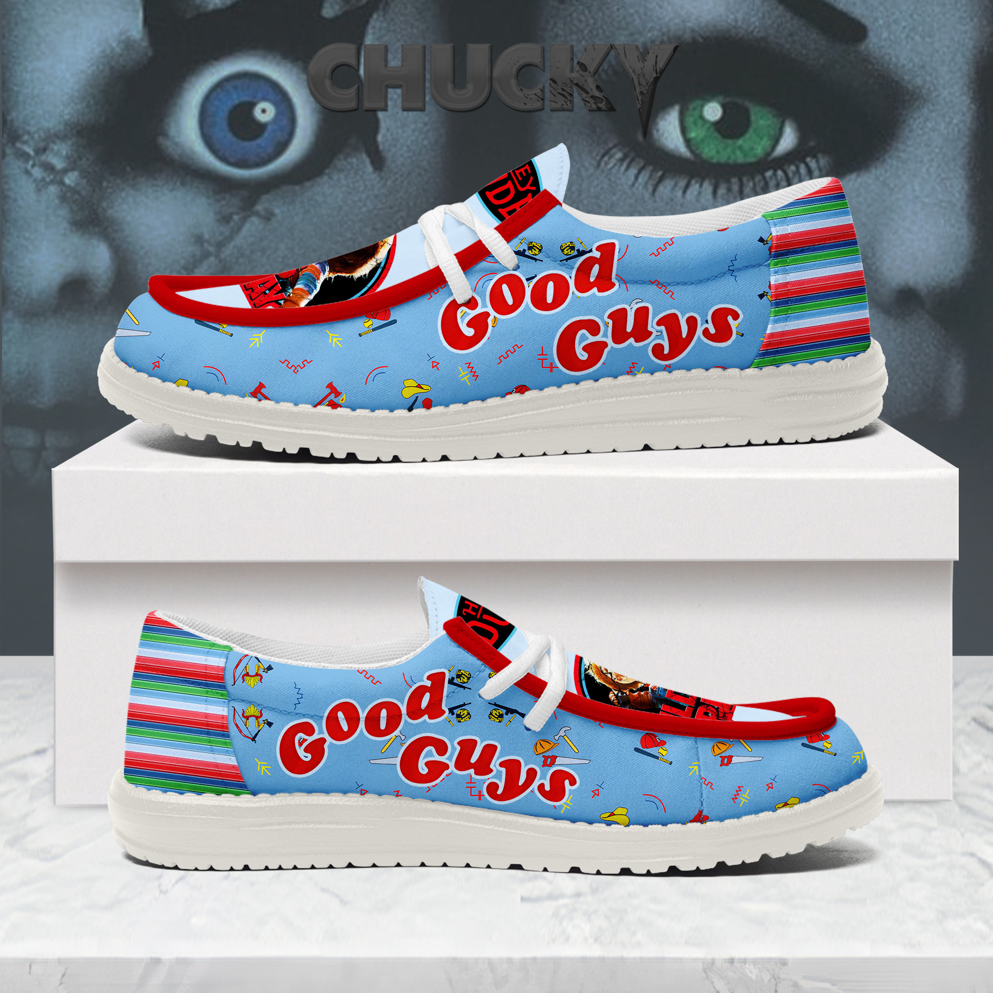 JWFancy Chucky – Custom Name Hey Dude