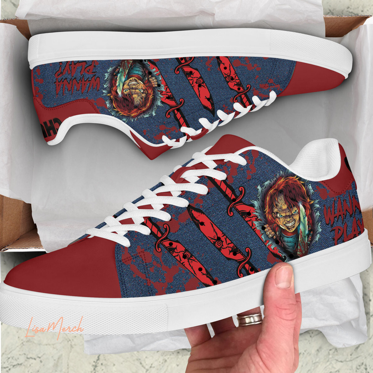 JWFancy Chucky Wanna Play Skate Stan Shoes Sneakes For Men And Women