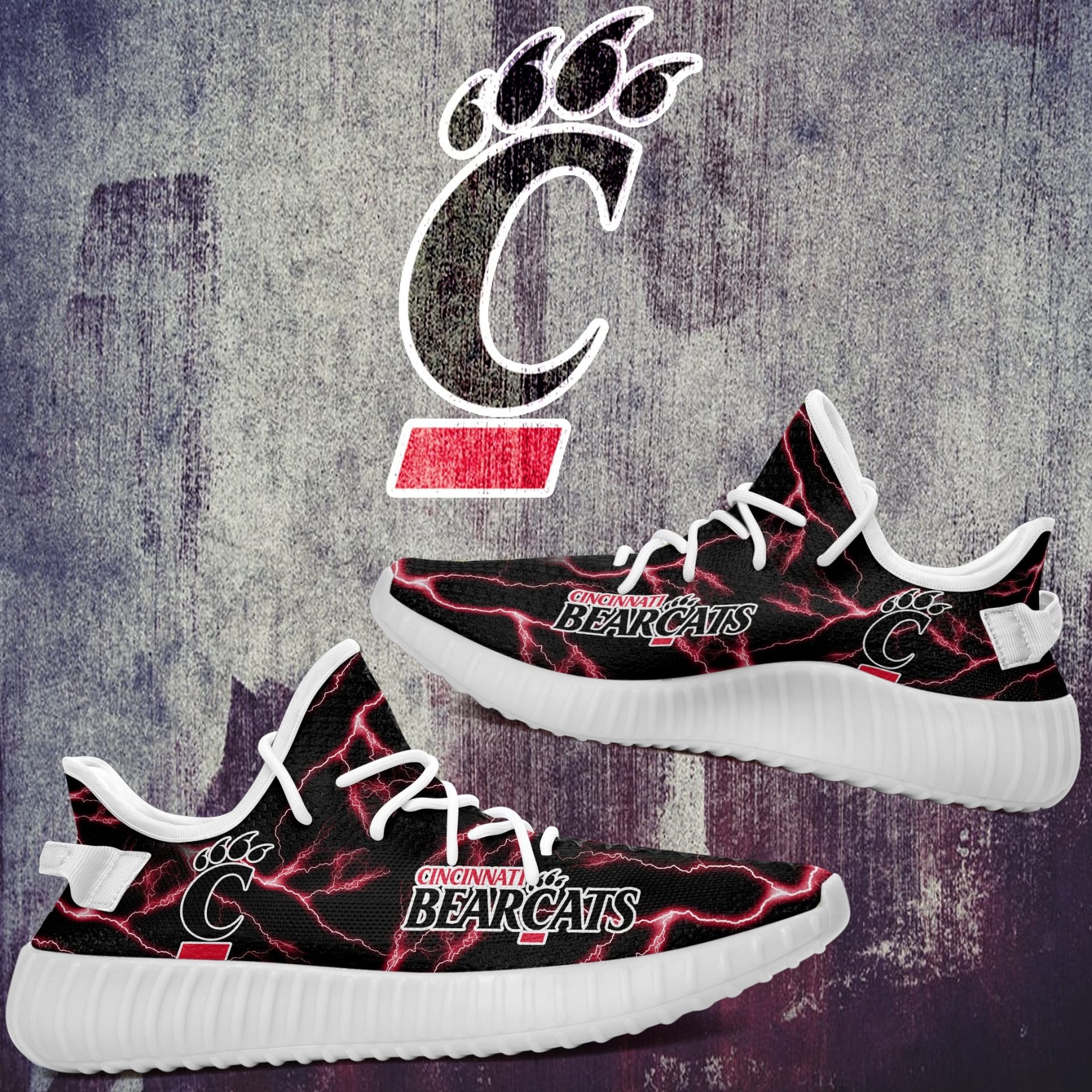 JWFancy Cincinnati Bearcats Yeezy Boost Shoes For Men And Women