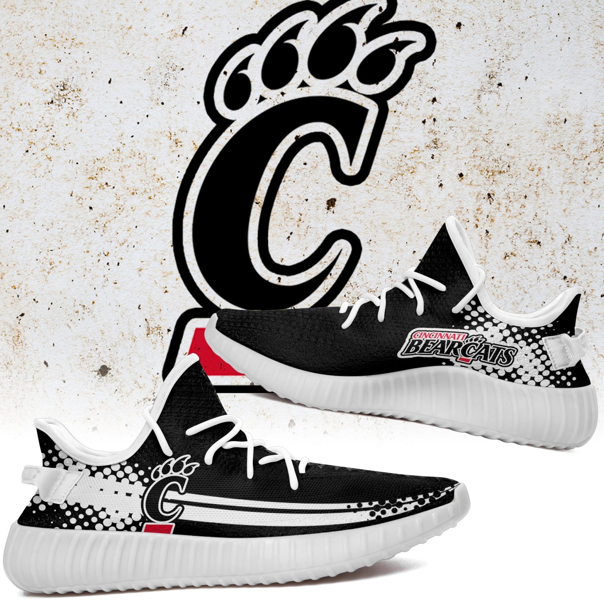 JWFancy Cincinnati Bearcats Yeezy Boost Shoes For Men And Women