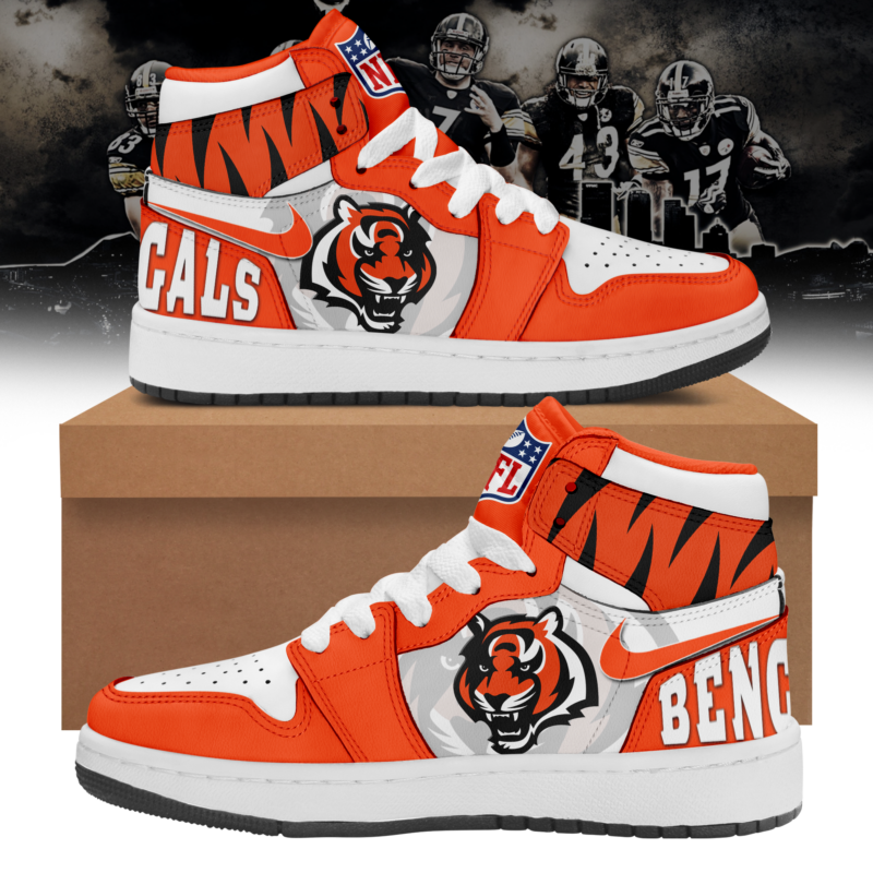 JWFancy Cincinnati Bengals AJ1 High Sneakers Shoes For Men And Women