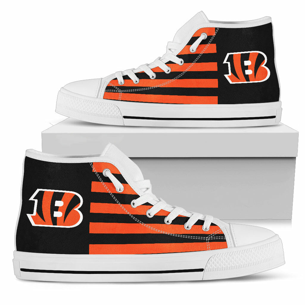 JWFancy Cincinnati Bengals High Top Canvas Sneakers Shoes For Men And Women