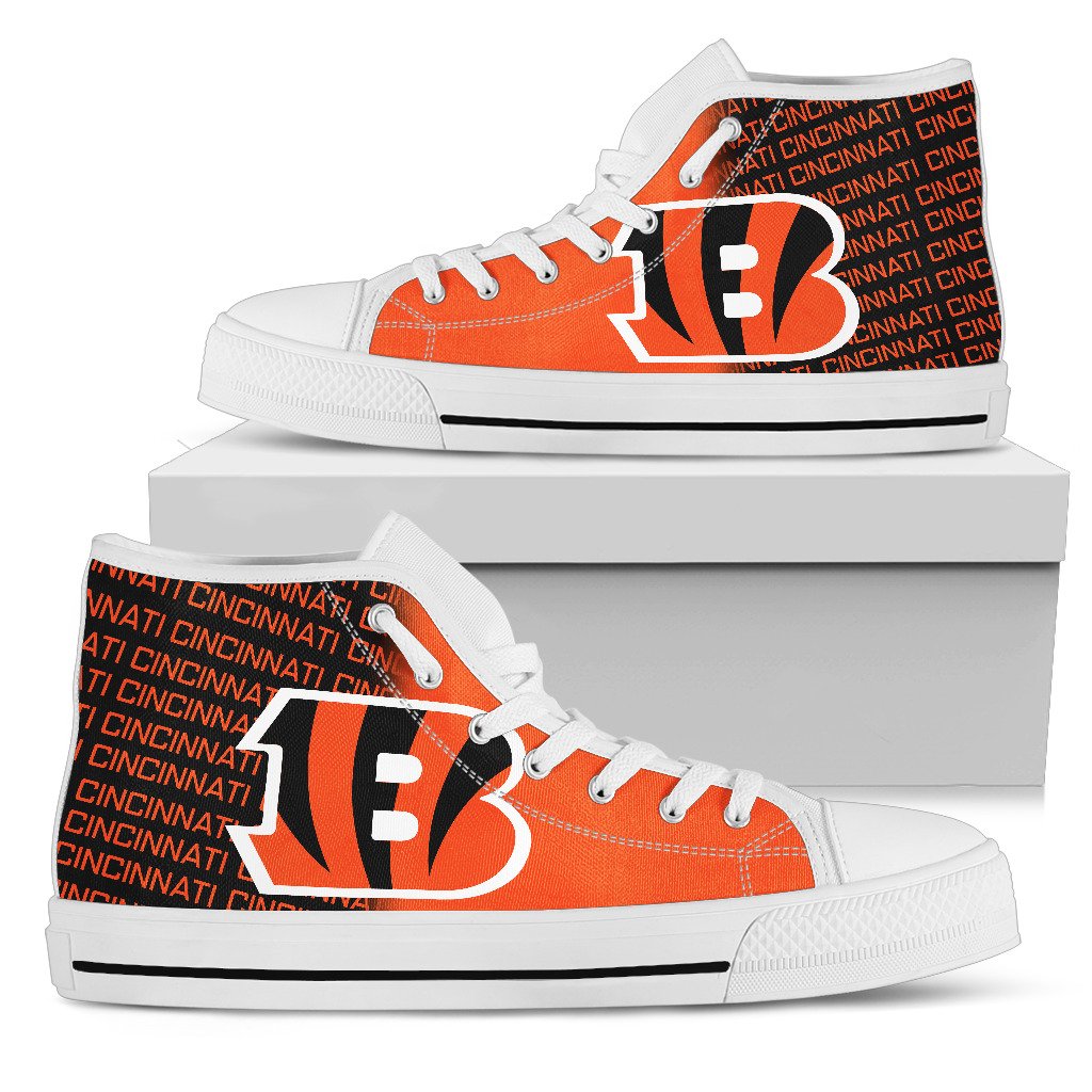 JWFancy Cincinnati Bengals High Top Canvas Sneakers Shoes For Men And Women