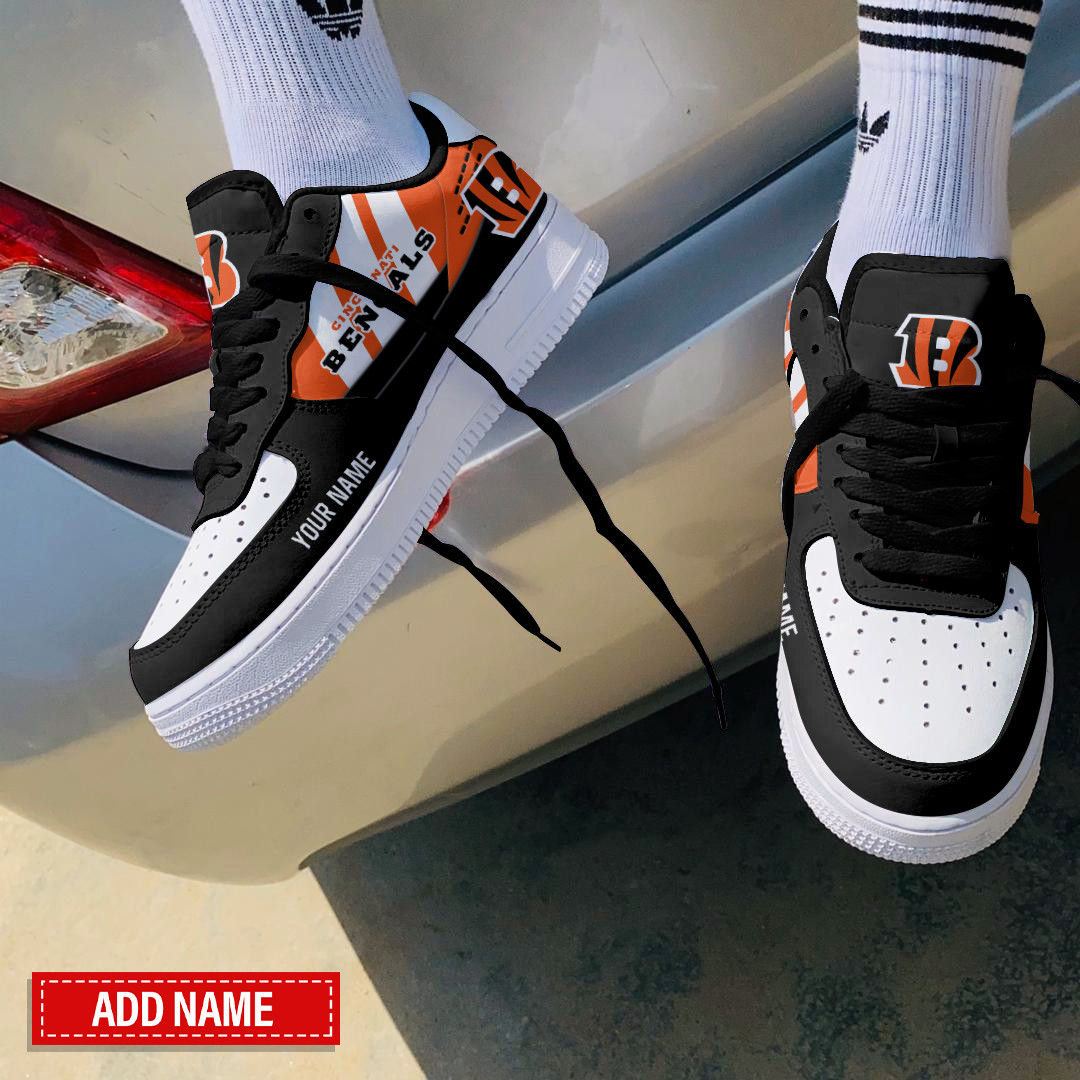 JWFancy Cincinnati Bengals NFL Air Low-Top Sneakers Shoes For Men And Women