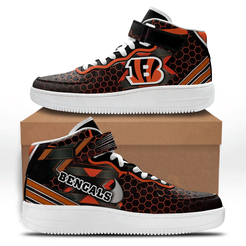 JWFancy Cincinnati Bengals NFL Air Low-Top Sneakers Shoes For Men And Women