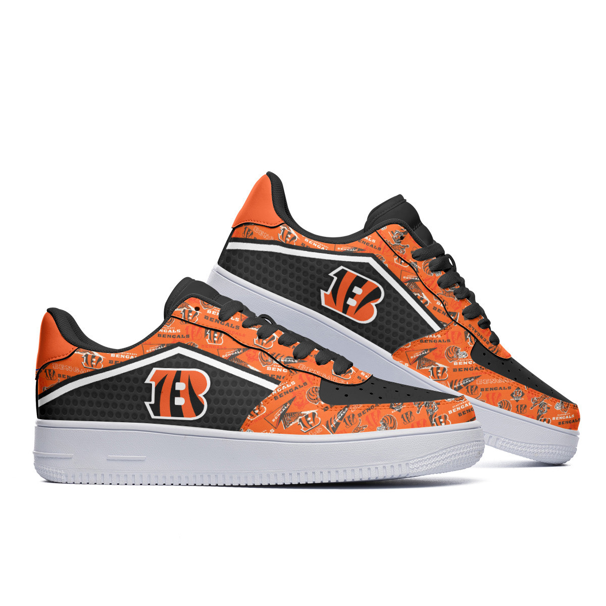 JWFancy Cincinnati Bengals NFL Air Low-Top Sneakers Shoes For Men And Women